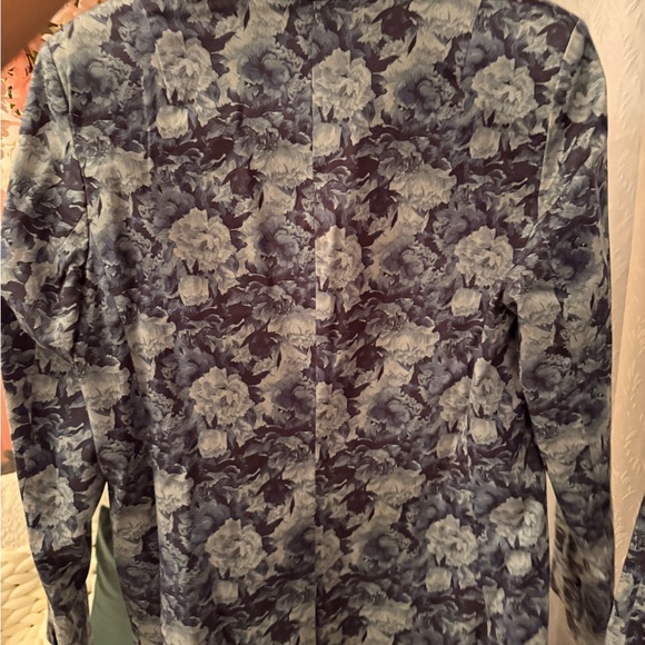 Wildfang Blue and White Floral Blazer and pants - Picture 3 of 7